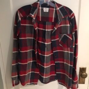 RVCA plaid button up